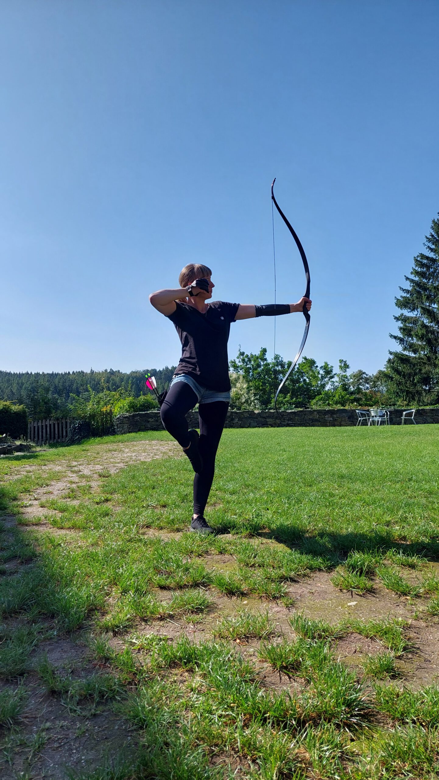 Haltung Bogenschießen